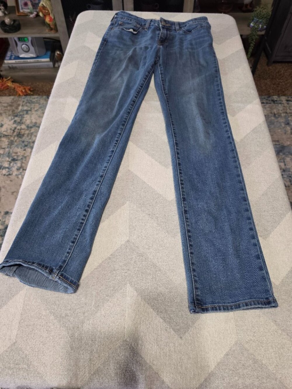 Blue Straight-Leg Denim Jeans Classic 517 Style 31x32
